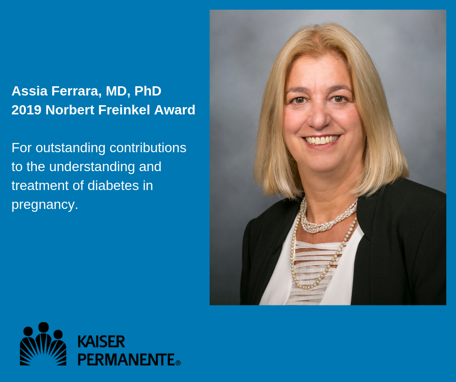 American Diabetes Association honors Kaiser Permanente researcher with its Norbert Freinkel Award